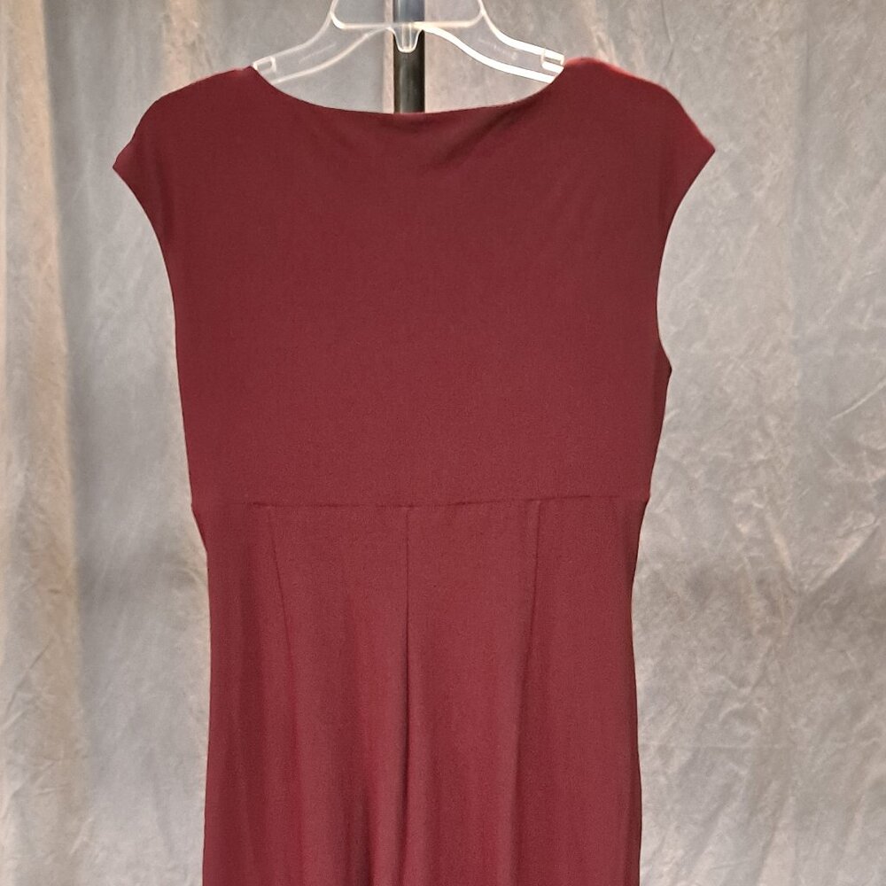 American Living Burgundy Dress Size 12 - Picture 5 of 6